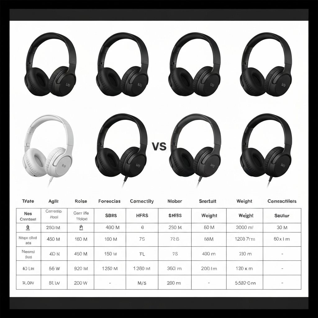 مقایسه هدفون‌های بی‌سیم